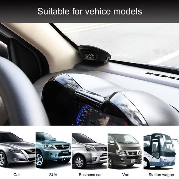 

touch solar wireless tire pressure monitoring system tpms with 4 external sensors audio alarm measuring pressure/temperature