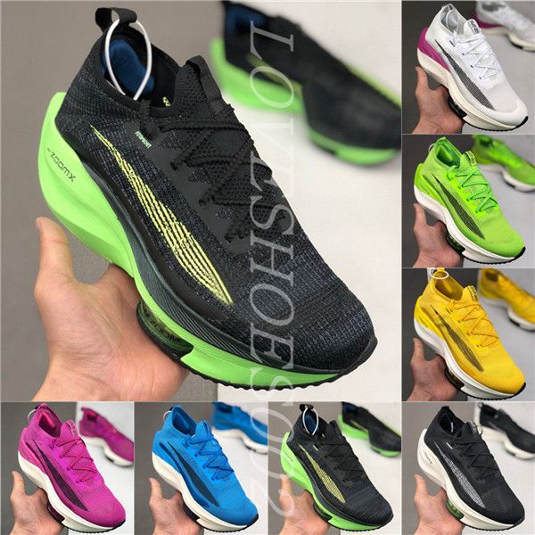 

2020 new zoom alphafly next% zoomx men woman black electric green pink blue yellow shoes size 36-45
