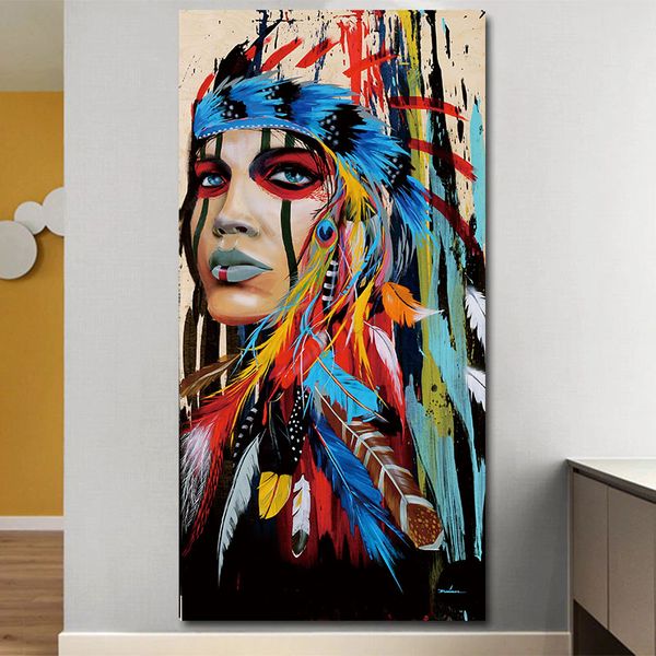 

canvas painting modern pictures wall art poster prints colourful women for living room home decoration