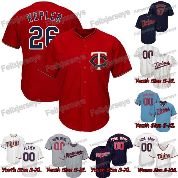 

Lady Youth Men 26 Max Kepler Minnesota Eddie Rosario Jorge Polanco Twins Nelson Cruz Byron Buxton Jonathan Schoop Jose Berrios Joe Mauer
