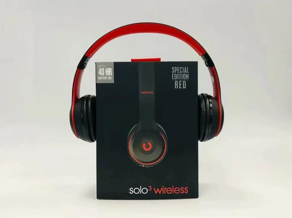 

Горячая Классический Черный Красный Удар Solo3 Беспроводная стереогарнитура Solo3 Беспроводная Bluetooth-гарнитура TF Card headset