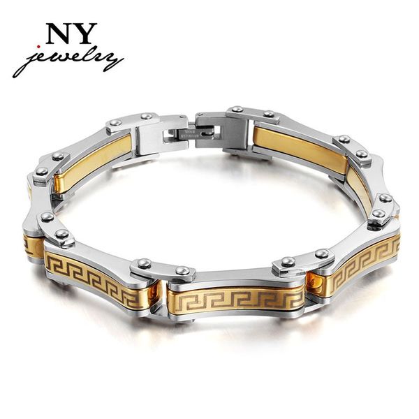 

luxury men bracelets & bangles charms man jewelry silver & gold workmanship gifts