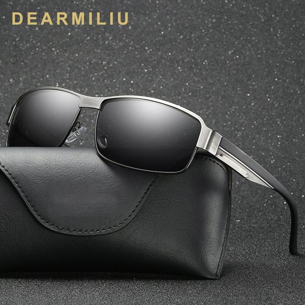 

dearmiliu retro vintage mens sunglasses polarized driving square frame sun glasses oculos male eyewear accessories for men/women, White;black
