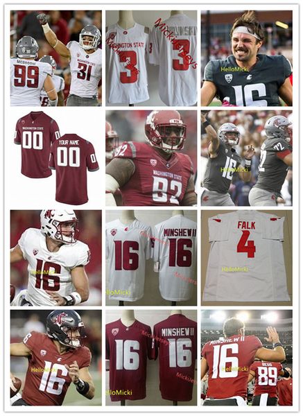 

Washington State Cougars Football Jersey Mel Hein Jack Thompson Turk Edwards Hercules Mata'afa Tyler Hilinski Luke Falk Drew Bledsoe Jersey