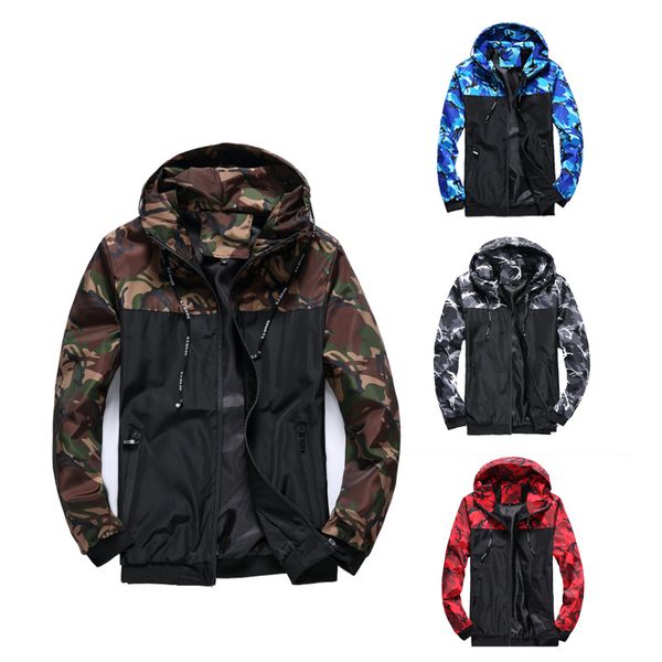 

2019 men jacket anti-terrorism jacket camouflage hooded zipper casual brand plus size 6xl, Black;brown