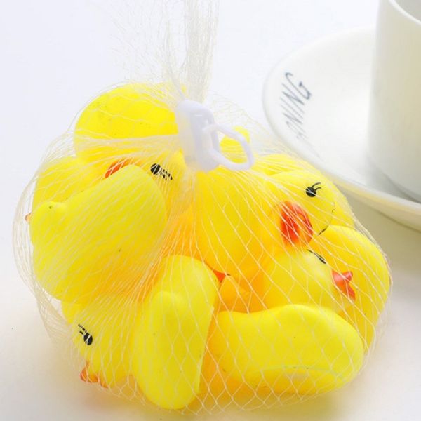 

baby bath cute tub bathing 10pcs duck toys mini rubber squeaky float duck lovely toy yellow duck