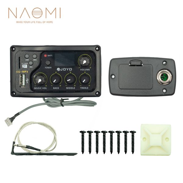 

naomi joyo eq - mp3 lcd digital 3 band equalizer pickup preamp eq w/ tuning function guitar parts accessories new