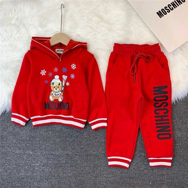 

2019 new children's long sleeve two-piece suit191104#006, White