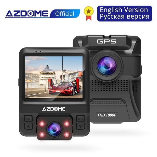 

azdome gs65h mini dual lens car dvr dash cam camera 2.4" car camera recorder full hd dash cam night vision g-sensor dashcam