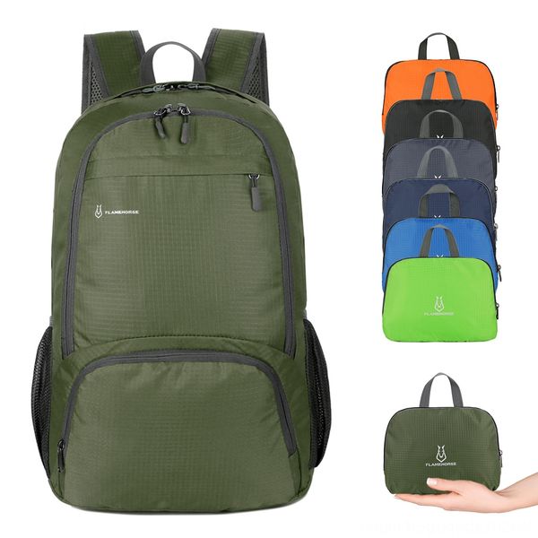 

lightweight foldable outdoor backpack men women shoulders bag waterproof packable backpack travel hiking cycling daypack skiing wear athleti