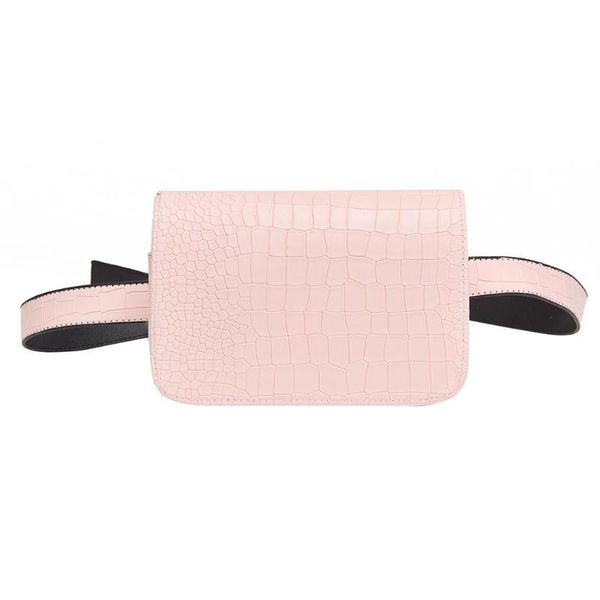 

vintage portable women pu leather waist packs fanny handbag belt casual shoulder flap purse simple flap bag ladies mini bags
