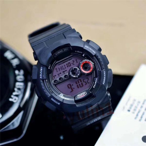 

new fashion mens watches led sports wristwatches for man male outdoor 30m waterproof military watch clock casual alarm timepieces wholasale, Slivery;brown