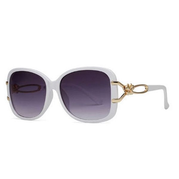 

new fashion women's sunglasses full frame lens frame light color decorative glasses uv400 protection glasses men, White;black