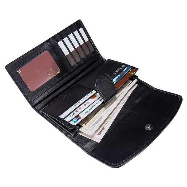 

new high capacity women wallets female purse long genuine leather wallet portfel carteira feminina portefeuille femme, Red;black
