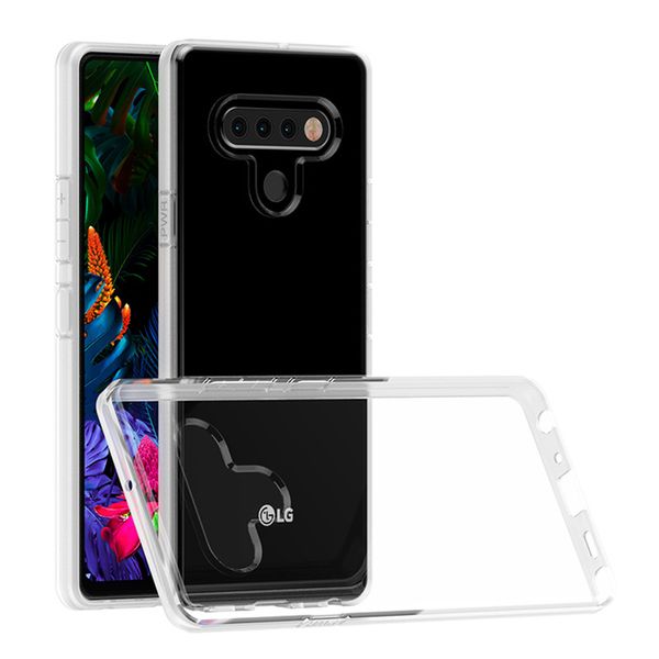 

2mm thick clear shockproof tpu cell phone cases for lg stylo 6 5 moto g stylus g8 one vision xiaomi 10 transparent case