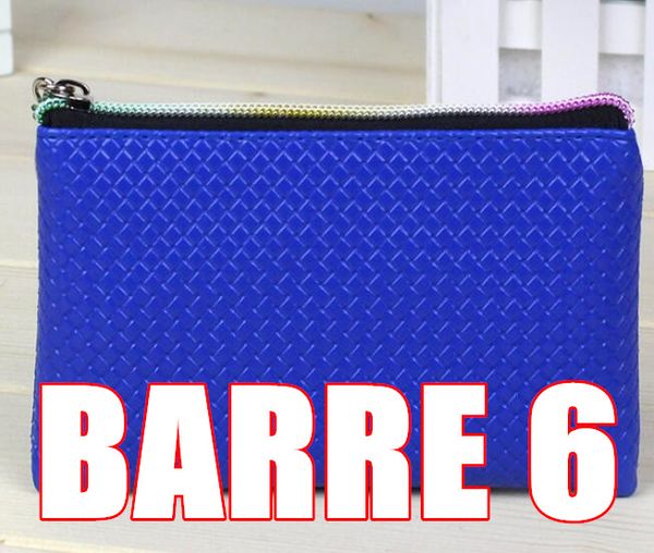 

2019 q2 barre6 new style women's purse card bag mini moneybags, cell phone bags wallet barre 06, Red;black