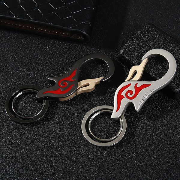 

fashion new style gift keychain men and women waist hanging key chain pendant cool key ring creative car lettering