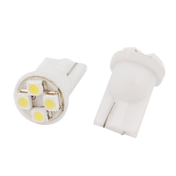 

uxcell 2pcs t10 w5w white 3528 4-smd led dashboard light bulbs 12v internal