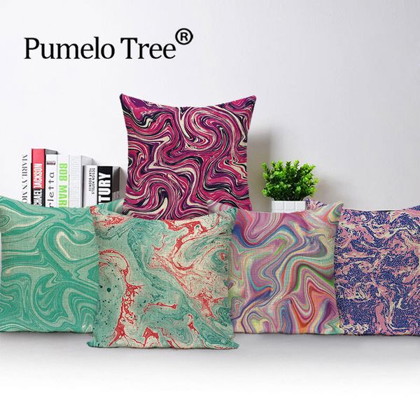 

art nouveau подушка обложка абстрактная акварельная наволочка ван гоги геометрические главные декоративные подушки нашивка случаи cushions c