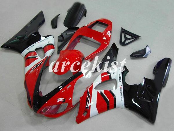 

4 gifts new abs motorcycle full fairings kits fit for yamaha yzf-r1 1998 1999 98 99 bodywork set red black