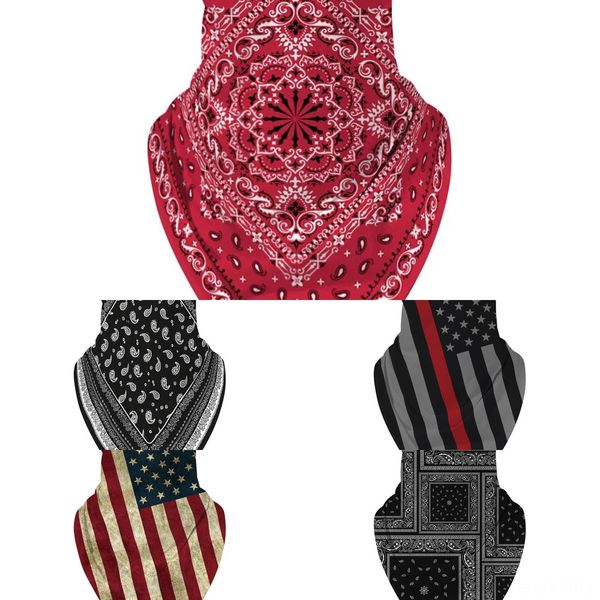 

18n28 skull face mask scarf cool ski mask balaclava masks cycling head scarf warmer face halloween headband neck mask summer, Black