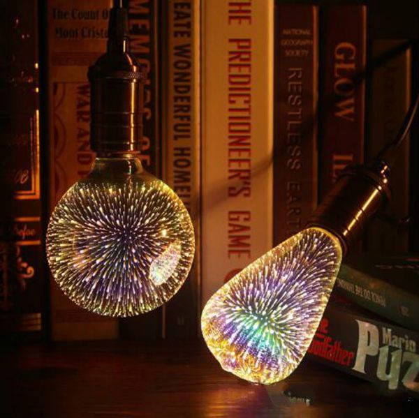 

Рождественские украшения стекла феиэрверка 3D, лампа st64 лампа интерьер украшение