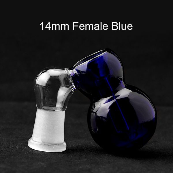 14mm Glass ash catcher blue color