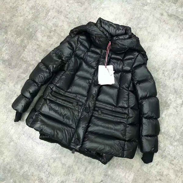 

women's short ski suit down jacket explosive money new winter 2019 fashionable warm hooded cap coat, Black