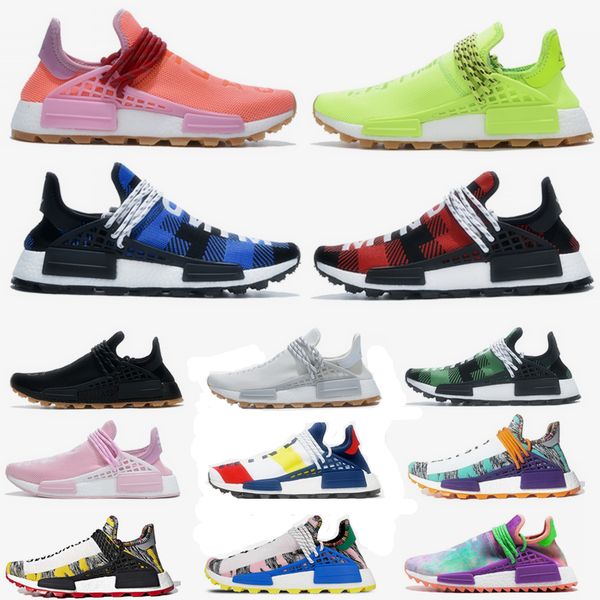 

2019 new pharrell williams x bbc human race 3m reflective running shoes women men trainers pw hu designer sneakers 36-47