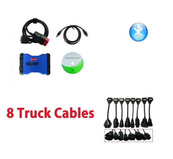 

blue color 2020.r0 version with keygen new design for delphis with bluetooth obd2 diagnostic tool+8pc truck cables