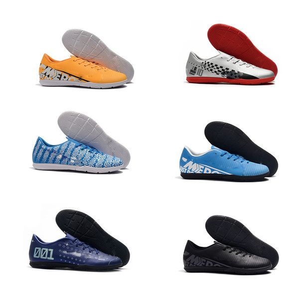 

waterproof 2020 mens soccer cleats shoes mercurial vapors xiii pro ic neymar football boots turf low ankle 13 elite futebool size39-45, Black