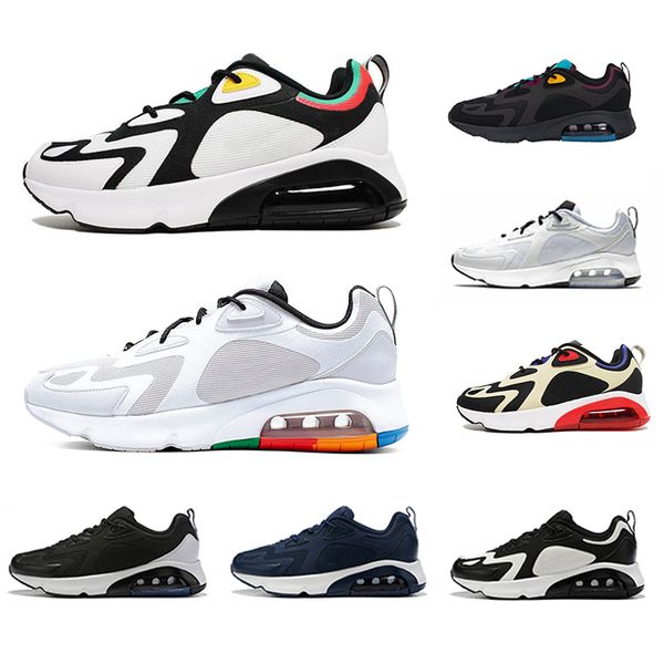 nike triple black air max 200 trainers