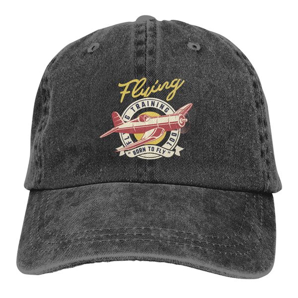 

classic airplane vintage adjustable trucker cap for adult, Blue;gray