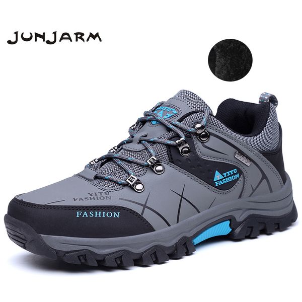 

junjarm 2020 new men shoes lace-up men casual shoes comfortable breathable winter walking sneakers feminino zapatos 39-47, Black