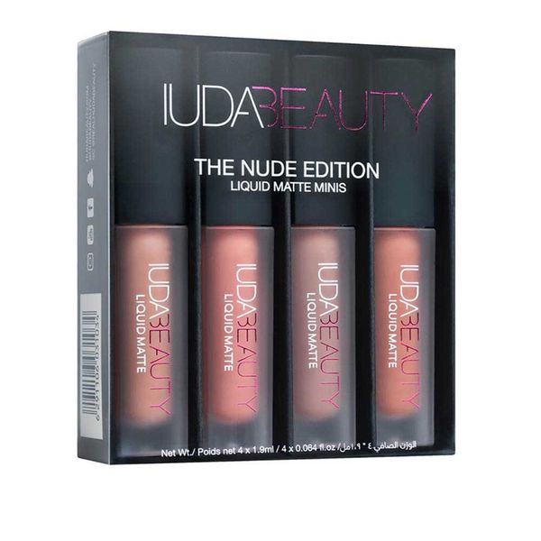 

Huda beauty matte mini lip tick et 4 color liquid lip glo long la ting waterproof lip makeup 4pc a et