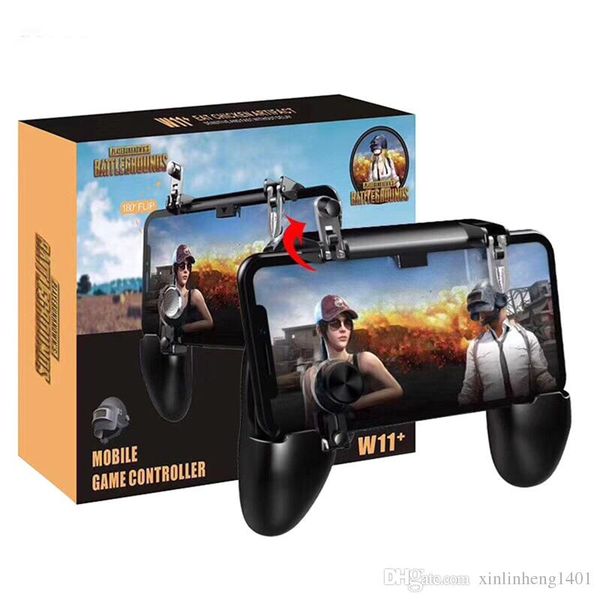 

bestsin w11 + мобильный геймпад игра ручка мобильный телефон чехол держатель геймпад джойстик огонь триггер все в одном для pubg