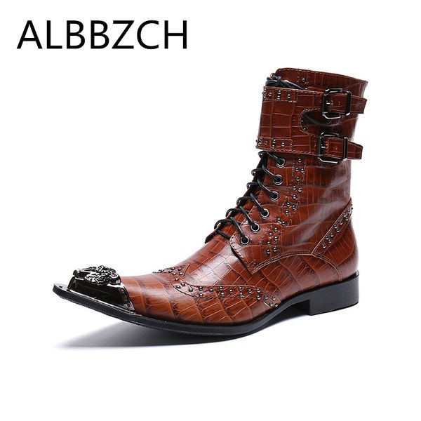 bottes bout pointu homme