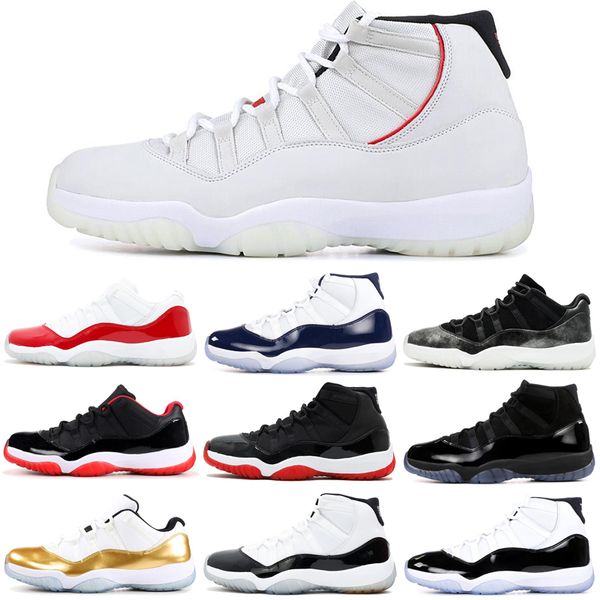 

classic 11 Concord High 45 11 XI 11s Cap and Gown Gym Red Chicago Platinum Tint Space Jams Men Basketball Shoes sports Sneakers