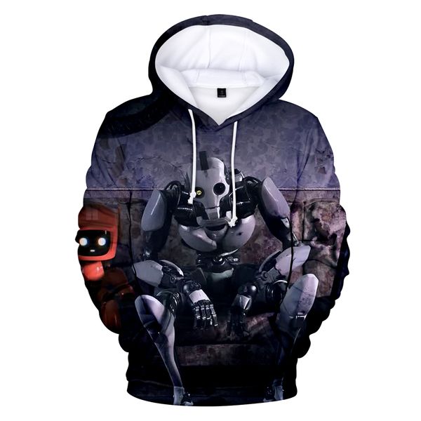 

new love&death robots 3d hoodies men/women 2019 u.s. drama 3d love death and robots sweatshirt cartoon hoodie men's cool, Black