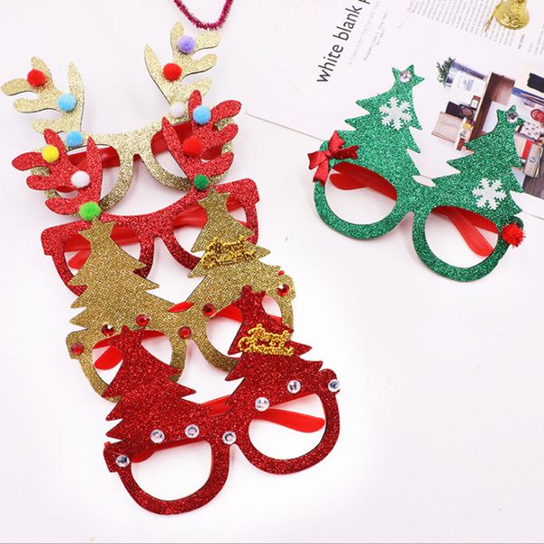 

1500pcs christmas decorations for home decor new year glasses gifts for children santa claus deer snowman christmas ornaments