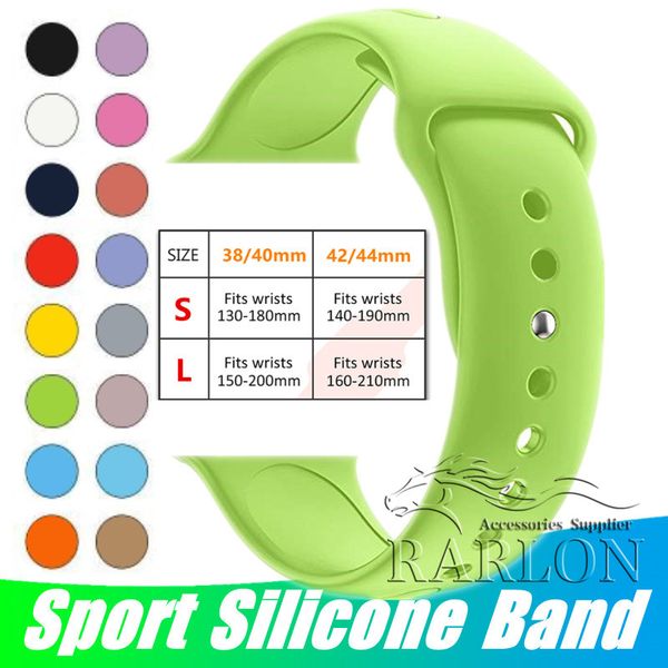 

New 42 color ilicone port band replacement for apple watch band wri t trap with adapter acce orie 38mm 40mm 42mm 44mm watch trap