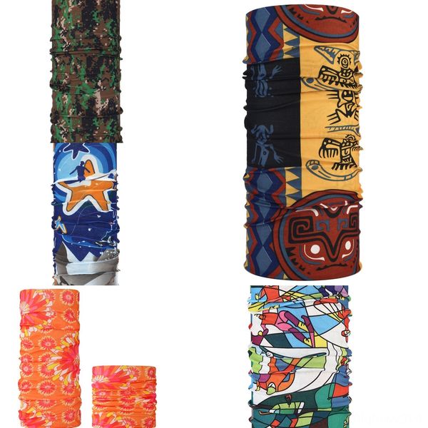 

w96yk cosplay halloween bicycle ski ghost mask half face mask skull scarf neck warmer skull party masks, Black