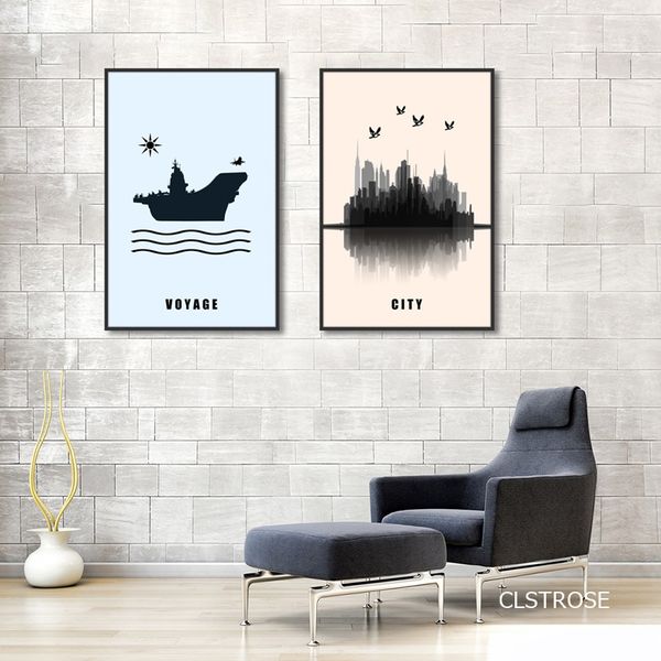 

холст фотография nordic style контрактного корабль lake forest wild афиша art для декора гостиной спальни картины unframed