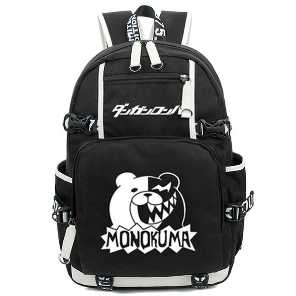 

dangan ronpa danganronpa cartoon luminous student school shoulder bags monokuma cosplay backpack teenage laptravel bag