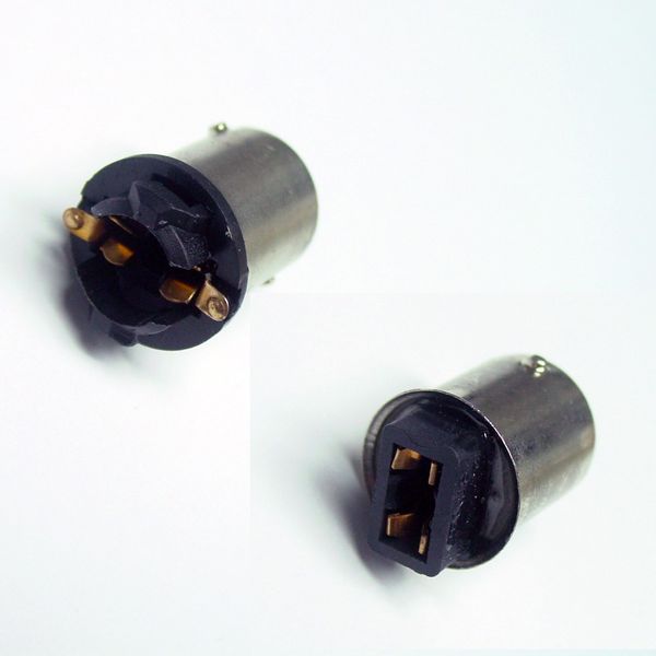 

pa 2pcs x t10 wedge ba15s 1156 bulb socket adaptor bulb base converter