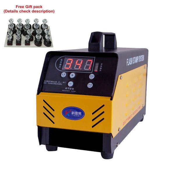 

3pcs lamps automatic digital psensitive flash stamp machine kit self-inking making seal with gift pack