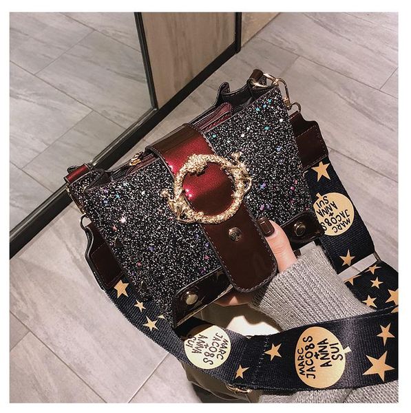 

designer-china brand sequins ribbons bags female's famous ladies designer cross body purse bags tuomei wanggong /12