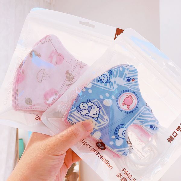 

20pcs pm2.5 kids disposable face child mouth anti exhaust dust sun block colorful graphic 2-5 years nonwoven mask