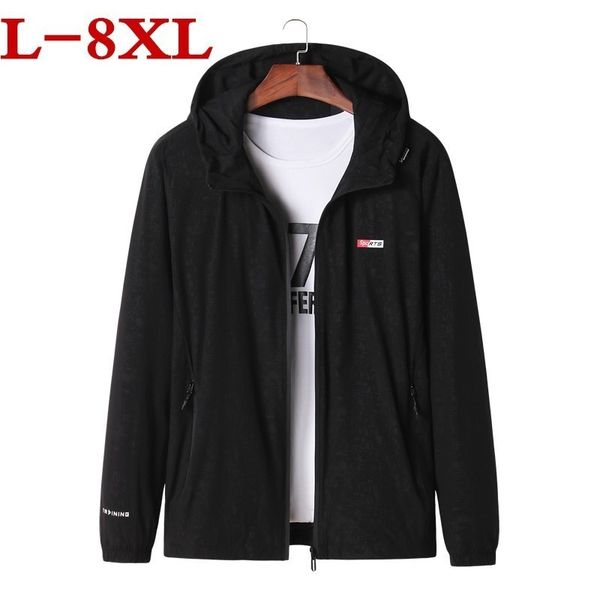 

8xl7xl плюс размер весна осень мужская с капюшоном куртки камуфляж пальто вскользь zipper мужской ветровка мужчины марка одежда, Black;brown