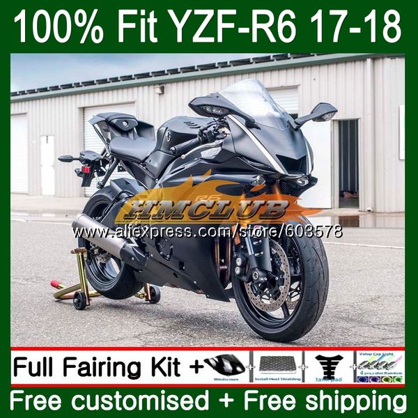 

injection for yzf600 yzf r6 2017 2018 2019 123cl.26 yzf 600 r 6 yzf-600 yzf-r6 yzfr6 17 18 19 oem matte black fairings